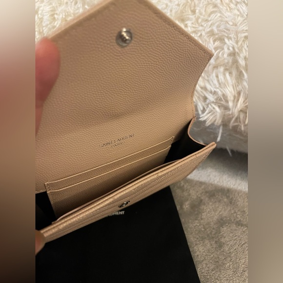 Barely Used Auth SAINT LAURENT Cassandre Matelassé Small Envelope Wallet - Picture 4 of 8